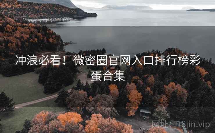 冲浪必看！微密圈官网入口排行榜彩蛋合集